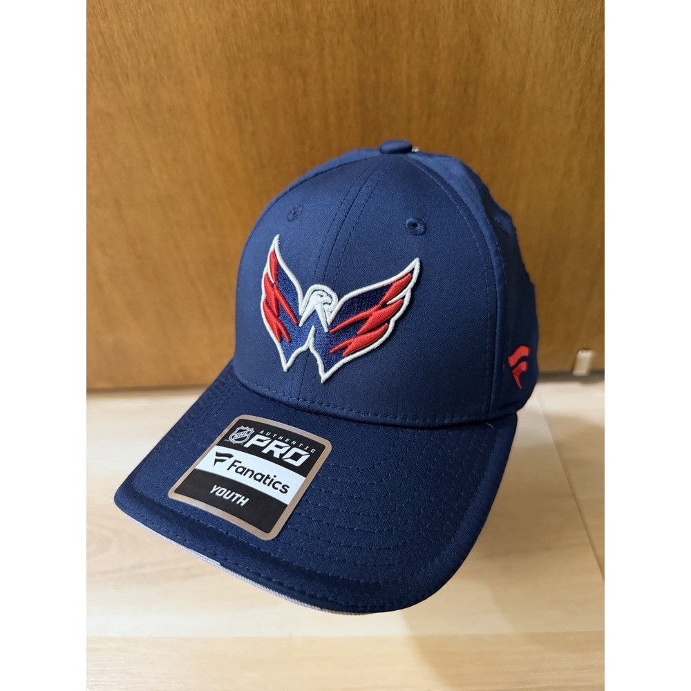 Washington Capitals Fanatics Youth Hat Cap NHL Hockey SnapBack Navy Blue Boys